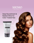 بلسم إعادة هيكلة الشعر المعالج والملون